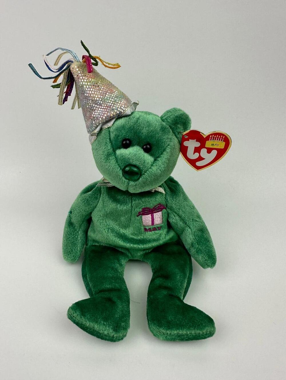 Ty Beanie Baby “Happy Birthday” the May Birthday Bear (8.5 inch)